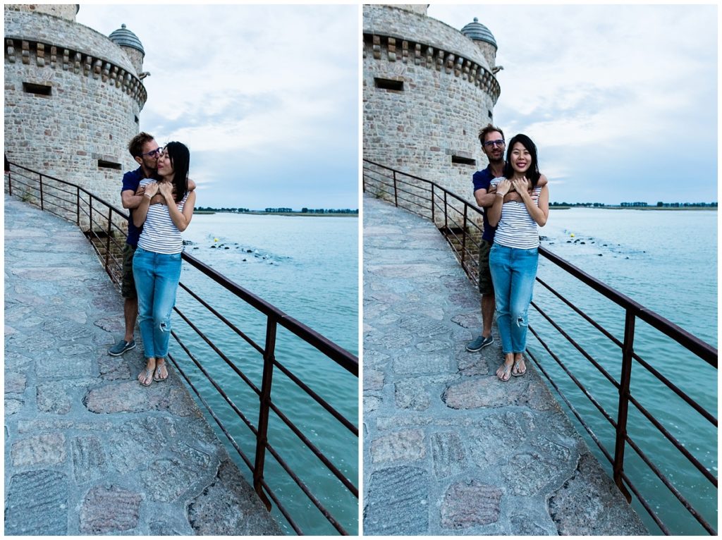 photos de couple au mont saint michel normandie